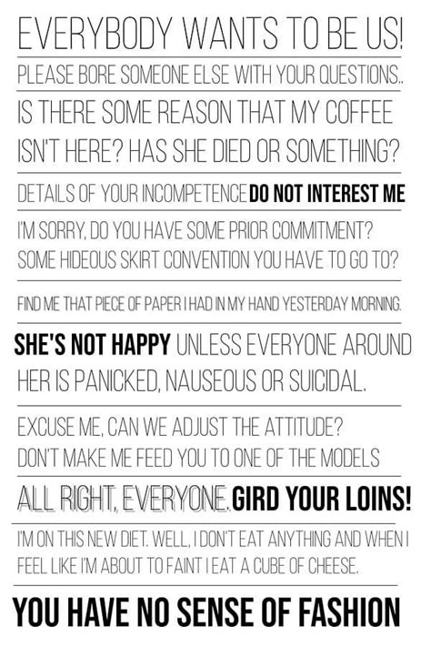 disturb someone else question devil wears prada|prada quotes the devil wears.